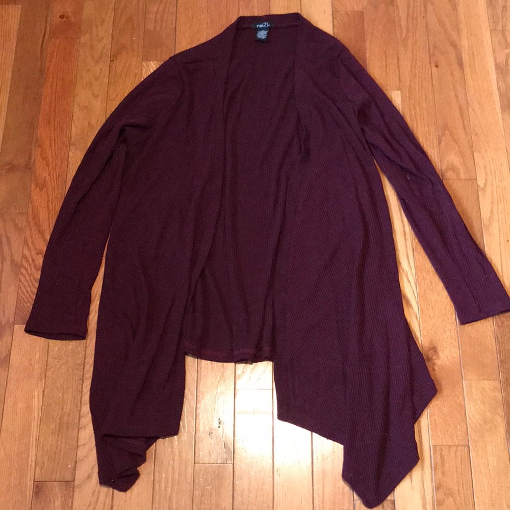 Soft burgundy cardigan